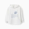 ZIPPY Μπλούζα μακρυμάνικη fleece κορίτσι 31065055041 Λευκό