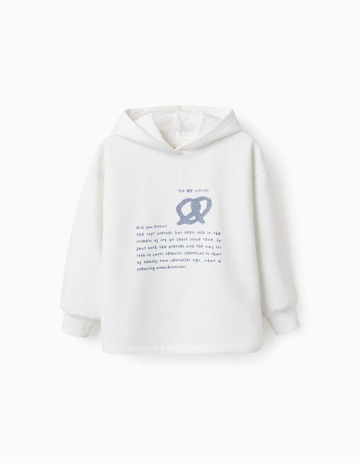 ZIPPY Μπλούζα μακρυμάνικη fleece κορίτσι 31065055041 Λευκό