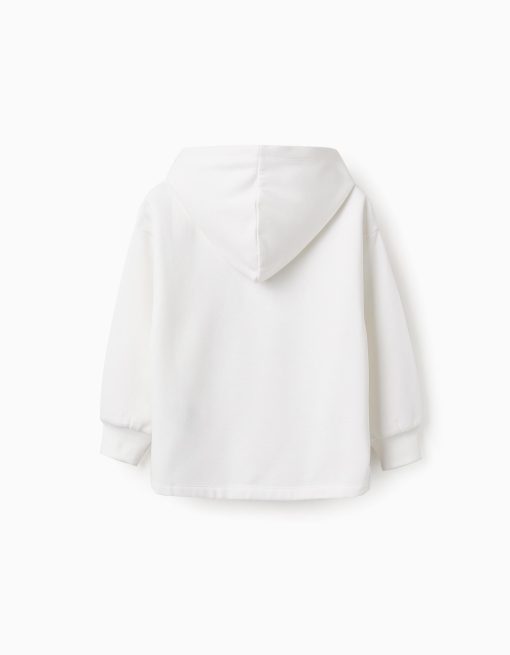 ZIPPY Μπλούζα μακρυμάνικη fleece κορίτσι 31065055041 Λευκό - Image 3