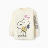 ZIPPY Μπλούζα fleece με στάμπα κορίτσι 31065578021 Μπεζ ανοιχτό