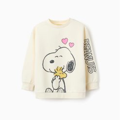 ZIPPY Μπλούζα fleece με στάμπα κορίτσι 31065578021 Μπεζ ανοιχτό