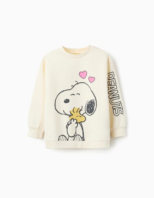 ZIPPY Μπλούζα fleece με στάμπα κορίτσι 31065578021 Μπεζ ανοιχτό