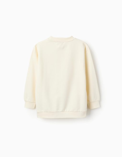 ZIPPY Μπλούζα fleece με στάμπα κορίτσι 31065578021 Μπεζ ανοιχτό - Image 2