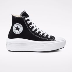Converse Chuck Taylor All Star Move High Top 568497C ΜΑΥΡΟ