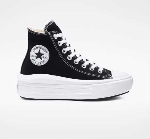Converse Chuck Taylor All Star Move High Top 568497C ΜΑΥΡΟ