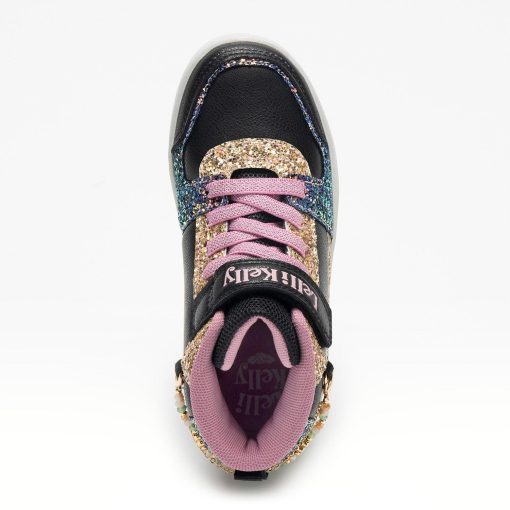 LELLI KELLY SNEAKER JUNIOR GIRL ΜΠΟΤΑΚΙΑ GIOELLO MID LKAA4412 ΜΑΥΡΟ - Image 3