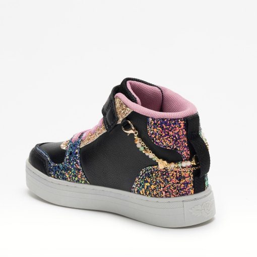 LELLI KELLY SNEAKER JUNIOR GIRL ΜΠΟΤΑΚΙΑ GIOELLO MID LKAA4412 ΜΑΥΡΟ - Image 4
