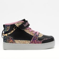 LELLI KELLY SNEAKER JUNIOR GIRL ΜΠΟΤΑΚΙΑ GIOELLO MID LKAA4412 ΜΑΥΡΟ