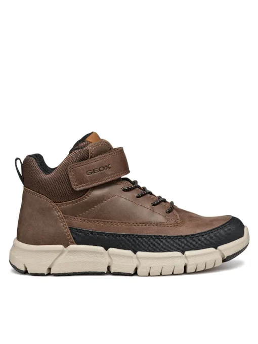 GEOX ΜΠΟΤΑΚΙΑ JUNIOR BOY J Flexyper B A J369BA 0CLFU C6006 ΚΑΦΕ