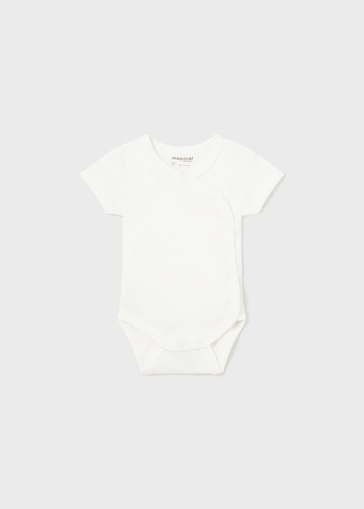 MAYORAL Κορμάκι κοντομάνικο unisex Νεογέννητο 14-02787-014 Εκρού