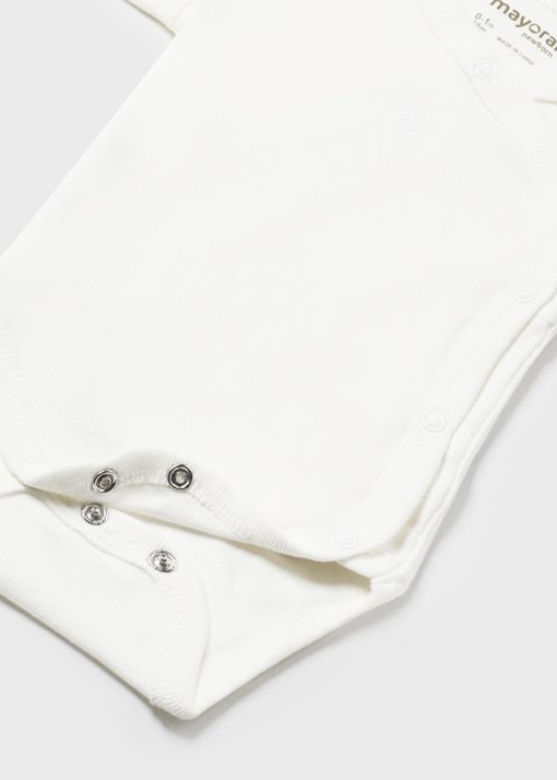 MAYORAL Κορμάκι κοντομάνικο unisex Νεογέννητο 14-02787-014 Εκρού - Image 2
