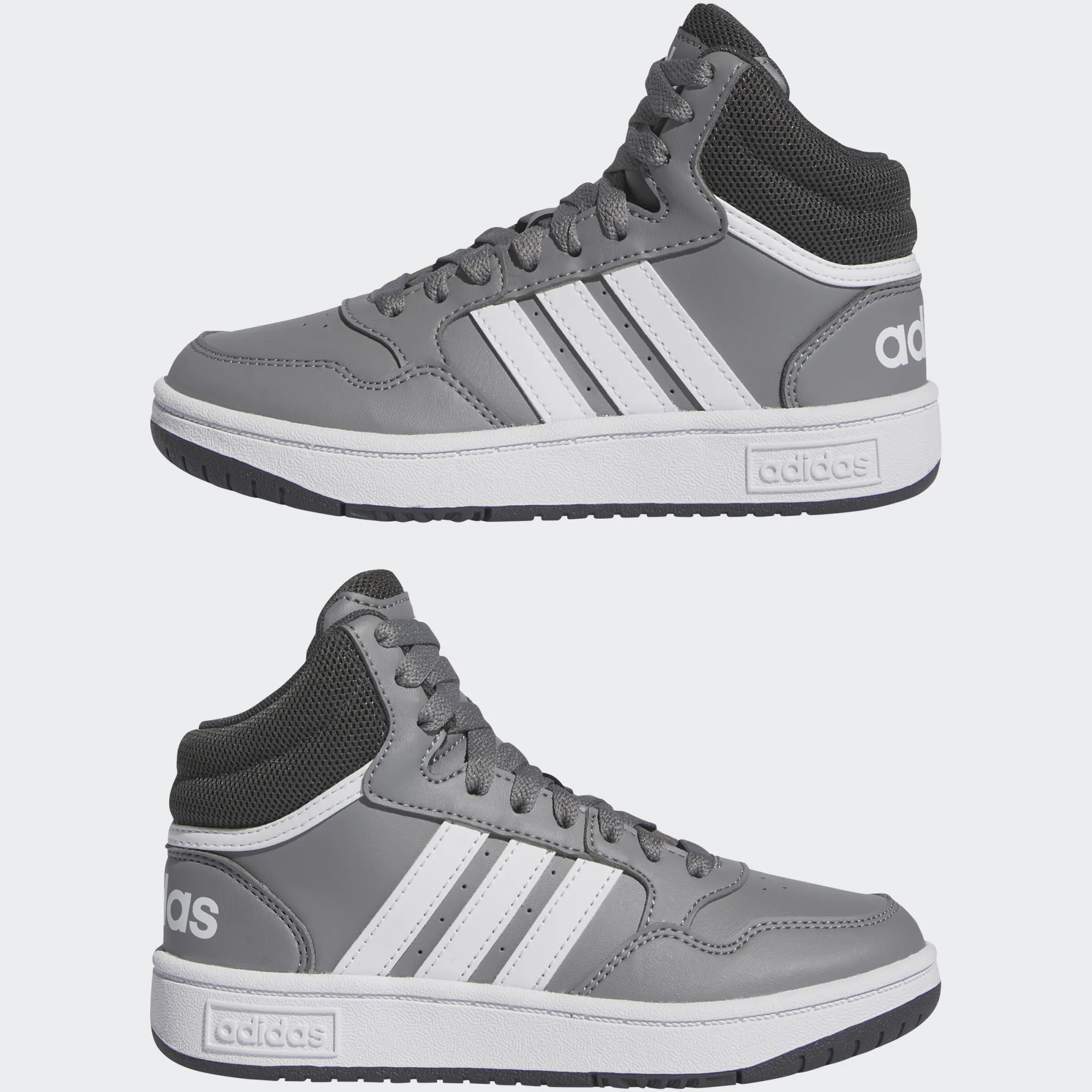 ADIDAS JUNIOR BOY HOOPS 3.0 MID K IF2721 ΓΚΡΙ - Image 10