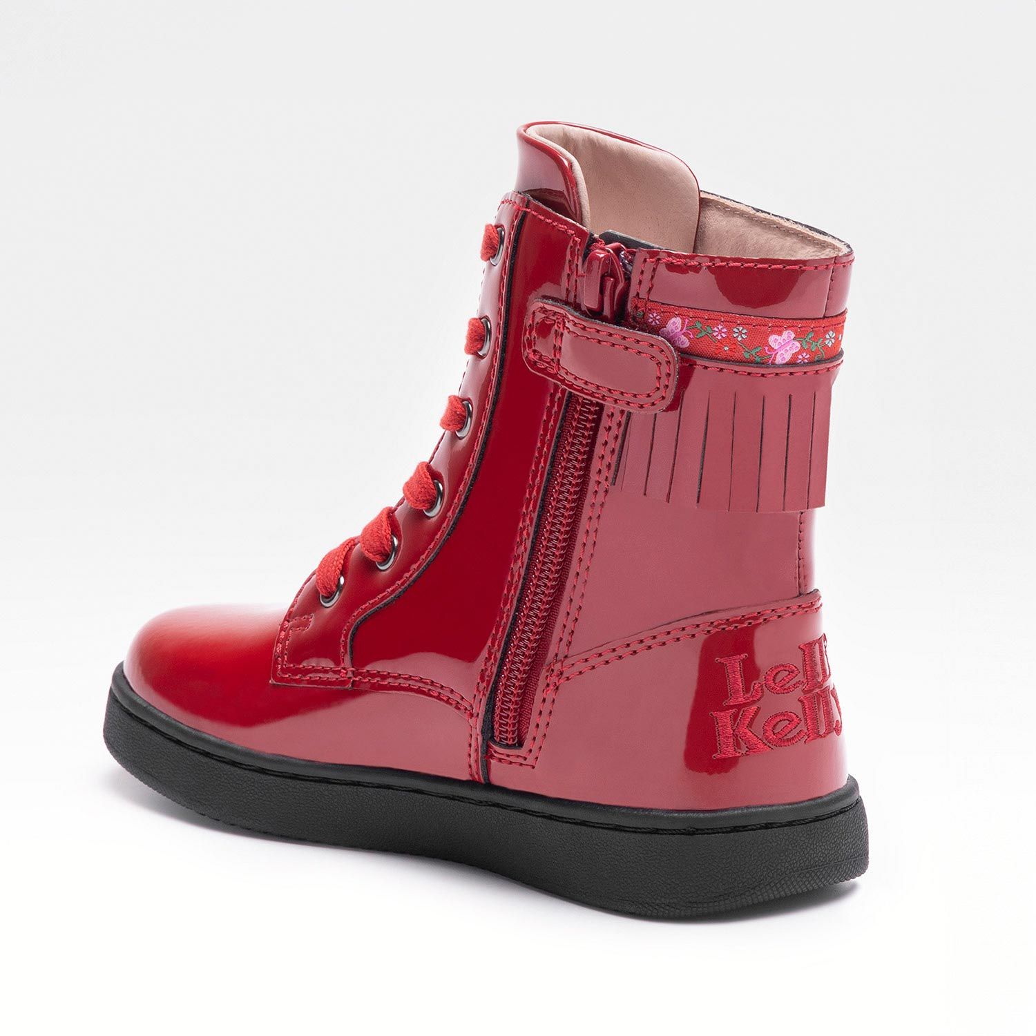 LELLI KELLY ΜΠΟΤΑΚΙΑ FRANGETTA MIX ΑΡΒΥΛΑΚΙΑ JUNIOR GIRL LKFH4364 KOKKINO - Image 4