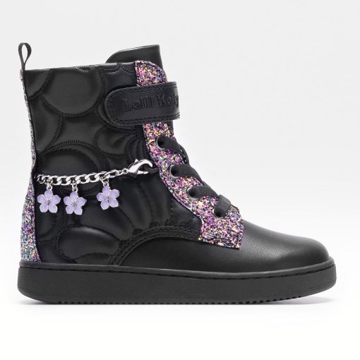 LELLI KELLY SNEAKER JUNIOR GIRL ΜΠΟΤΑΚΙΑ ΑΡΒΥΛΑΚΙΑ GIOELLO LKFH4363 ΜΑΥΡΟ - Image 2