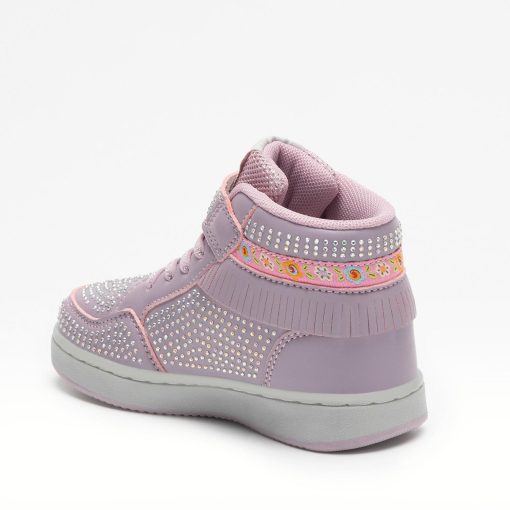 LELLI KELLY ΜΠΟΤΑΚΙ SNEAKER JUNIOR GIRL FRANGETTA MIX LKAA8072 ΡΟΖ - Image 3