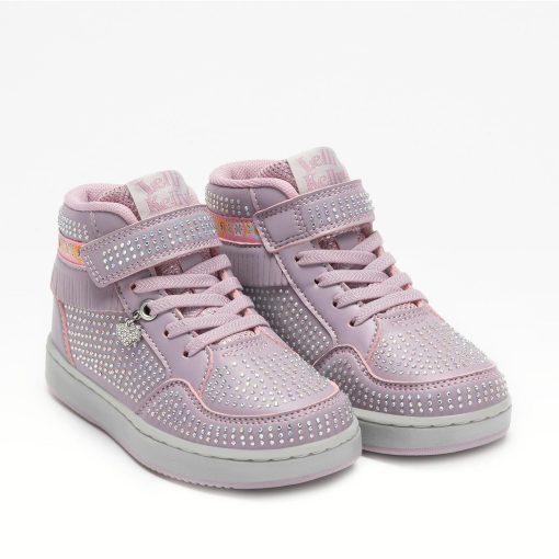 LELLI KELLY ΜΠΟΤΑΚΙ SNEAKER JUNIOR GIRL FRANGETTA MIX LKAA8072 ΡΟΖ - Image 4