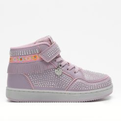 LELLI KELLY ΜΠΟΤΑΚΙ SNEAKER JUNIOR GIRL FRANGETTA MIX LKAA8072 ΡΟΖ