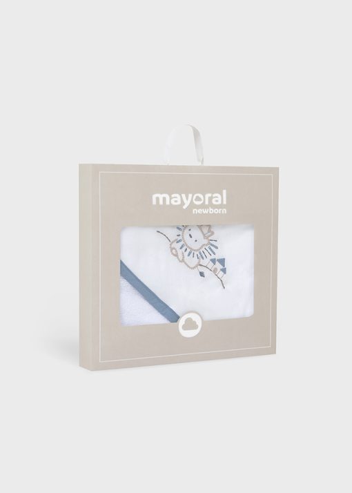 MAYORAL Πετσέτα με κουκούλα μωρό 25-09918-012 Μπλε - Image 4
