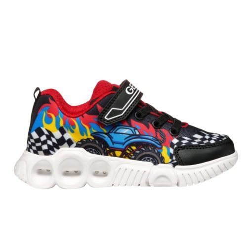 GEOX SNEAKER BOY J WROOM B D J55GAD 02ACE C0048 ΜΑΥΡΟ - Image 4