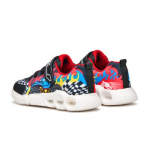 GEOX SNEAKER BOY J WROOM B D J55GAD 02ACE C0048 ΜΑΥΡΟ - Image 3