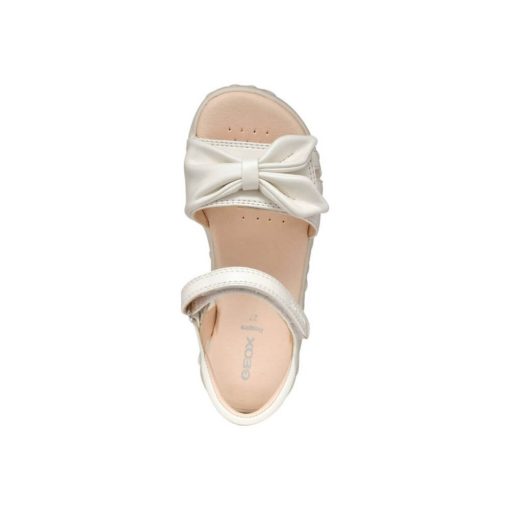 GEOX SANDAL JUNIOR GIRL J A Haiti G.A J558ZA 000NF C1000  ΛΕΥΚΟ - Image 9