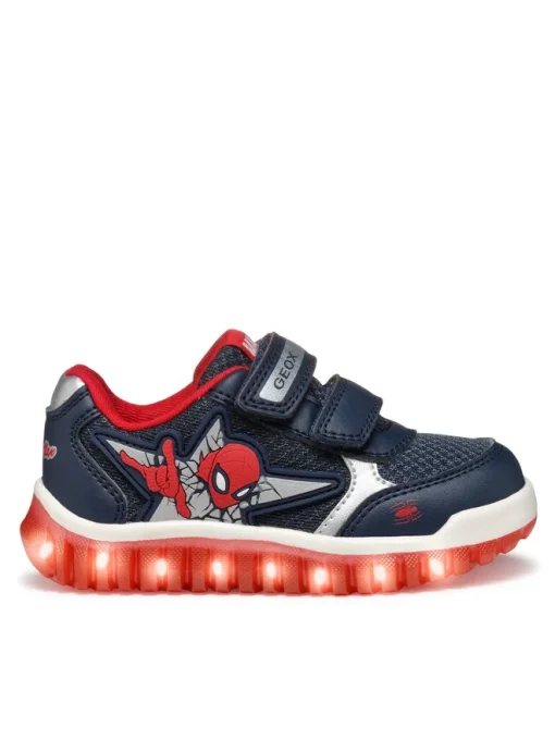 GEOX SNEAKER BABY BOY B LIGHTYLOO A SPIDERMAN B555ZB 0BC14 C0735 ΜΠΛΕ - Image 2