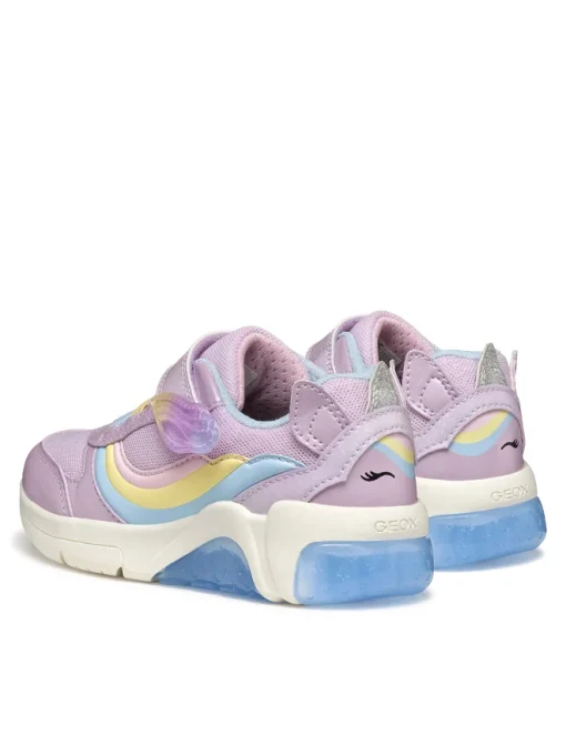 GEOX SNEAKER GIRL J FADINLIGHT A J55M4A 0KNGN C8R0G ΜΩΒ - Image 3