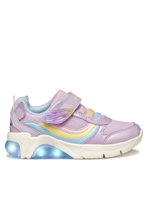 GEOX SNEAKER GIRL J FADINLIGHT A J55M4A 0KNGN C8R0G ΜΩΒ - Image 8