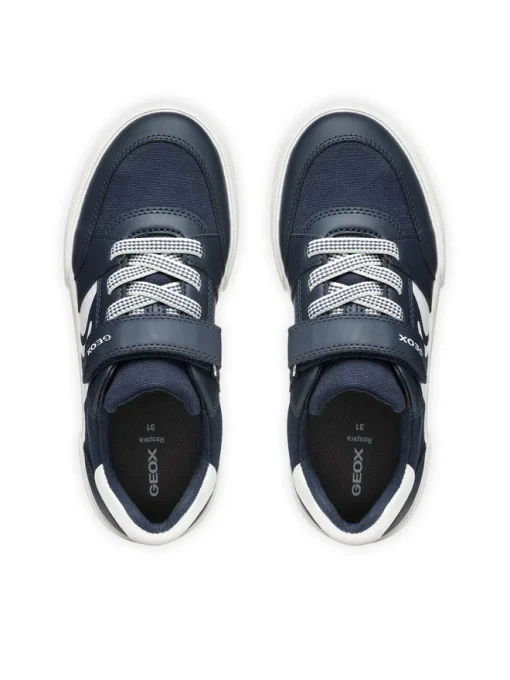 GEOX SNEAKER JUNOR BOY J Gisli B. D J555CD 5410 C4211 ΜΠΛΕ - Image 4