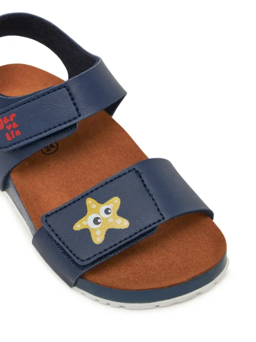 GARVALIN SANDAL BABY BOY 252471-A089 ΜΠΛΕ - Image 5