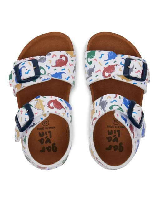GARVALIN SANDAL BABY BOY 252472-B050 ΛΕΥΚΟ - Image 4