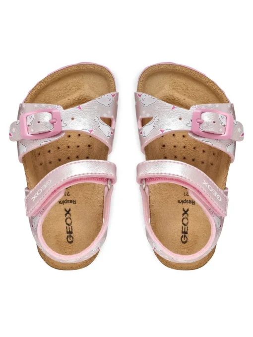 GEOX SANDAL BABY GIRL B S Sandal Chalki G.A B922RA 0PVNF C8010 ΡΟΖ - Image 4