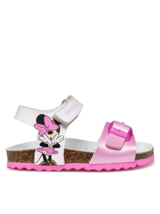 GEOX SANDAL BABY GIRL MINNIE MOUSE Chalki G.C B552RC 054AJ C0406 ΛΕΥΚΟ