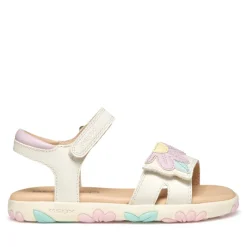 GEOX SANDAL JUNIOR GIRL J A Haiti G.B J558ZB 000BC C0406 ΛΕΥΚΟ