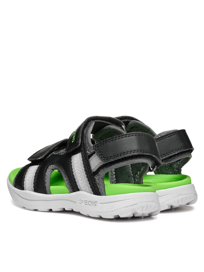 GEOX SANDAL JUNIOR BOY J Vaniett Boy BB J555XB 01454 C0016 ΜΑΥΡΟ - Image 3