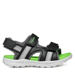 GEOX SANDAL JUNIOR BOY J Vaniett Boy BB J555XB 01454 C0016 ΜΑΥΡΟ