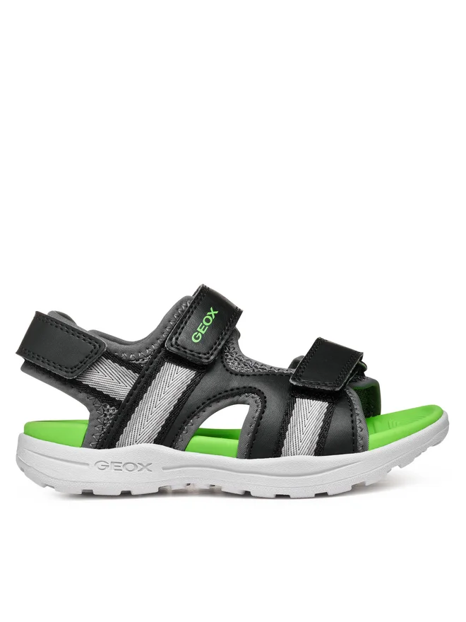 GEOX SANDAL JUNIOR BOY J Vaniett Boy BB J555XB 01454 C0016 ΜΑΥΡΟ
