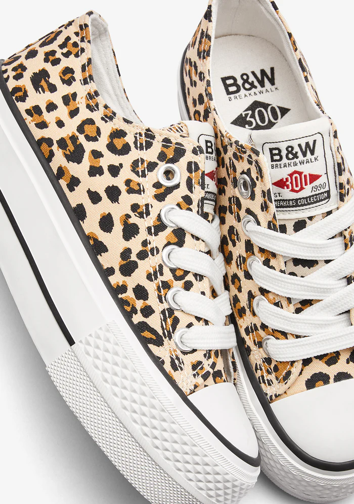 CONQUITOS B&W SNEAKER JUNIOR GIRL ΠΑΝΙΝΑ LOW BJSH300110 ΛΕΟΠΑΡ - Image 4