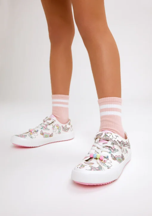 CONQUITOS SNEAKER JUNIOR GIRL ΠΑΝΙΝΑ UNICORN COSH284096 ΛΕΥΚΟ - Image 5