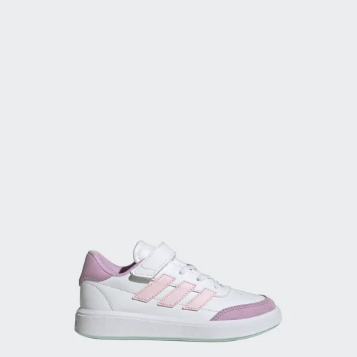 ADIDAS COURTBLOCK JUNIOR GIRL EL C JH8570 ΛΕΥΚΟ - Image 3