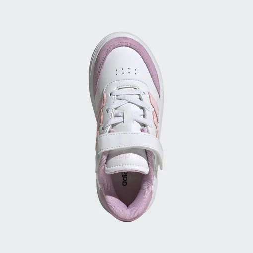 ADIDAS COURTBLOCK JUNIOR GIRL EL C JH8570 ΛΕΥΚΟ - Image 4