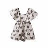T6009 BUTTERFLY PAVILION RUFFLE SLEEVE PLAYSUIT KID