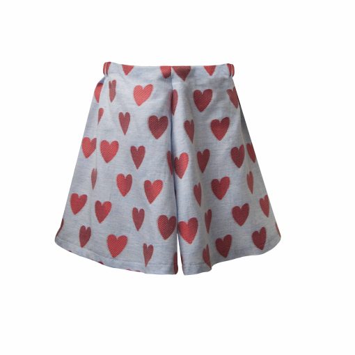 T6046 HEARTCLOUDS SET W/T-SHIRT & HEART LOOMED SHORTS KID - Image 3