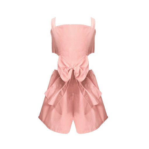 T6098 CHERRY BASKET 2 PIECE BOW PLAYSUIT KID - Image 2