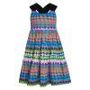 T6204 RAINBOW CANDY BACKLESS 3 LAYER DRESS KID