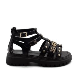 Laura Biagiotti SANDAL JUNIOR GIRL 9621 ΜΑΥΡΟ