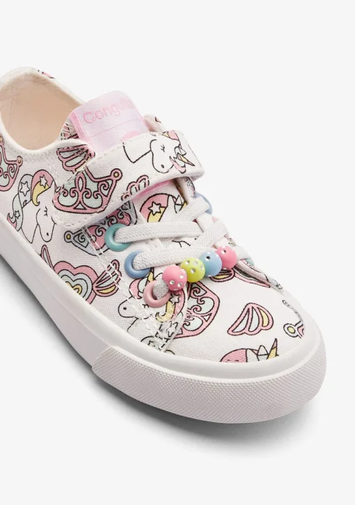 CONQUITOS SNEAKER JUNIOR GIRL ΠΑΝΙΝΑ UNICORN COSH284096 ΛΕΥΚΟ - Image 4