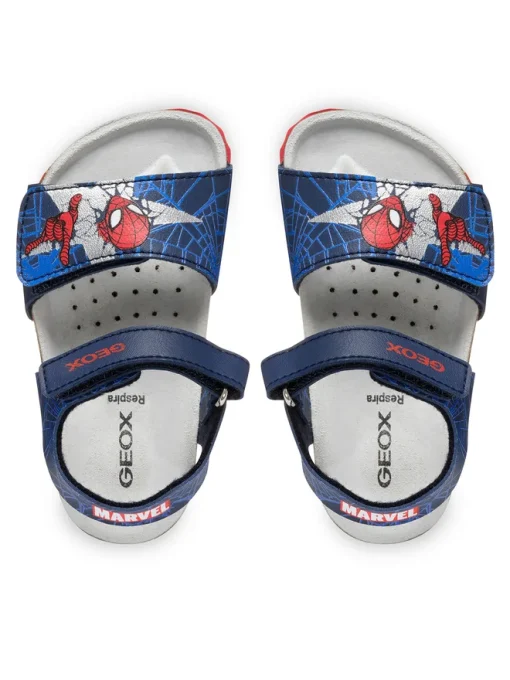 GEOX SANDAL BABY BOY SPIDERMAN B.S Chalki B C B552QC 000BC C0735 ΜΠΛΕ - Image 4