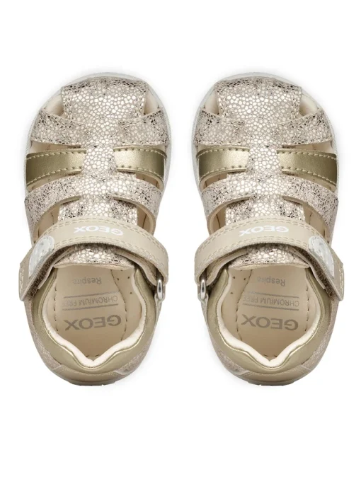 GEOX SANDAL BABY GIRL G B Macchia Girl B254WB 0MABC C5379 ΧΡΥΣΟ - Image 4