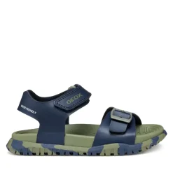 GEOX SANDAL JUNIOR BOY FUSBETTO B.A J35HMA 00054 CF4A3  ΜΠΛΕ